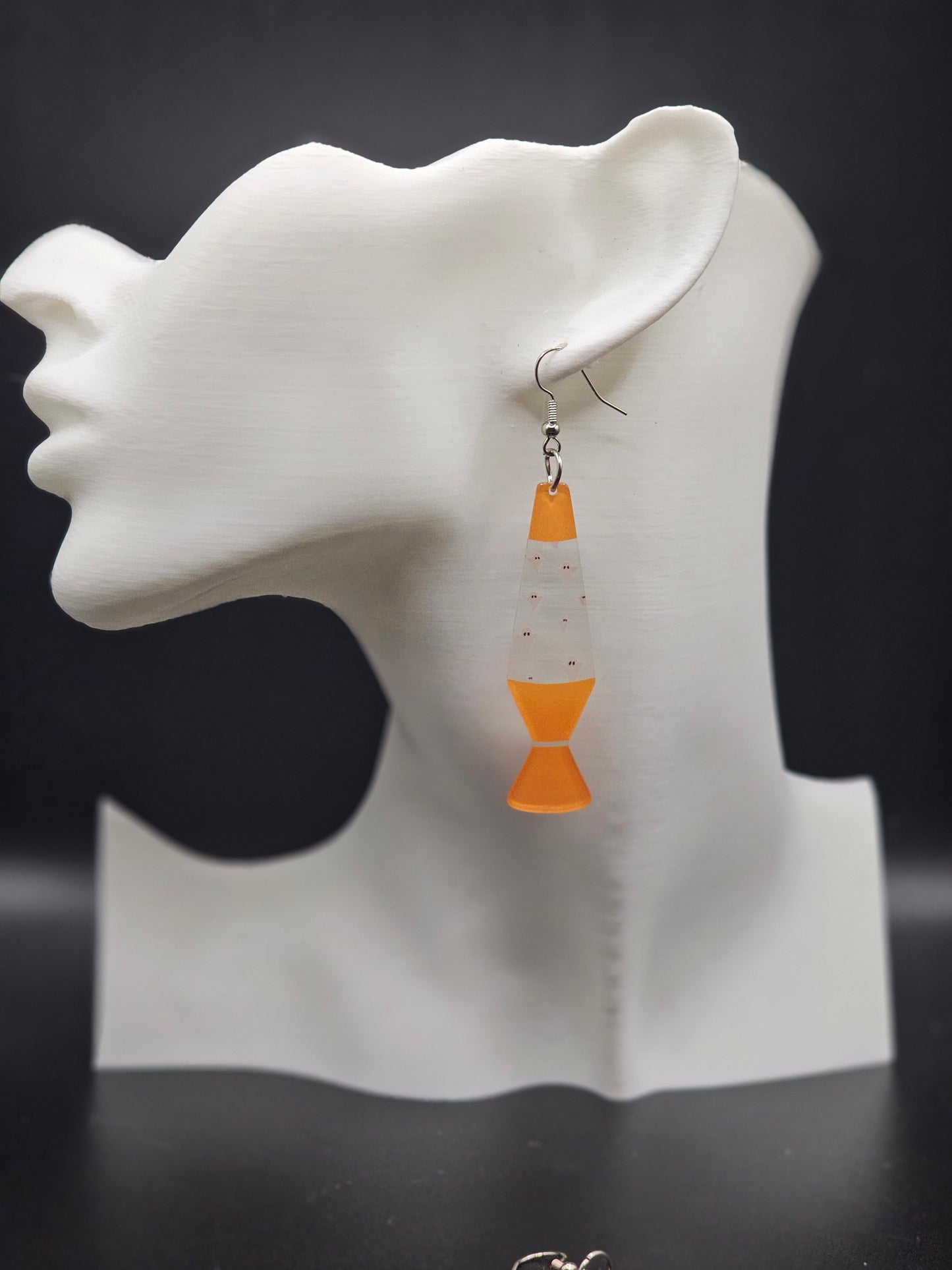 Ghost Lava Lamp Earrings II