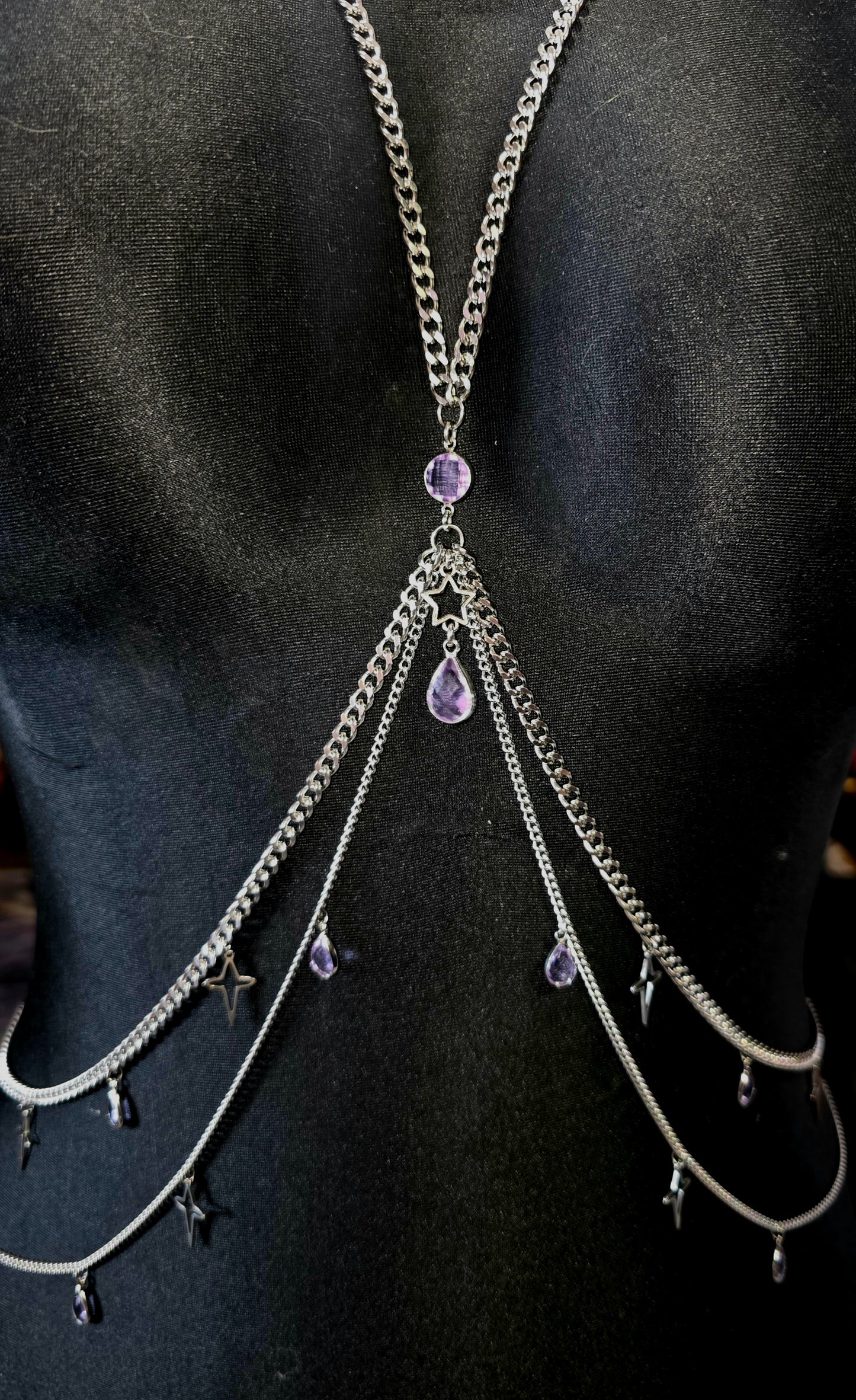 Lavender Starlight Body Chain