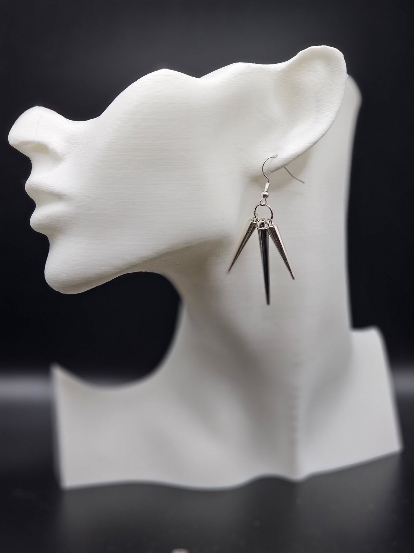 Tri Spike Earrings I