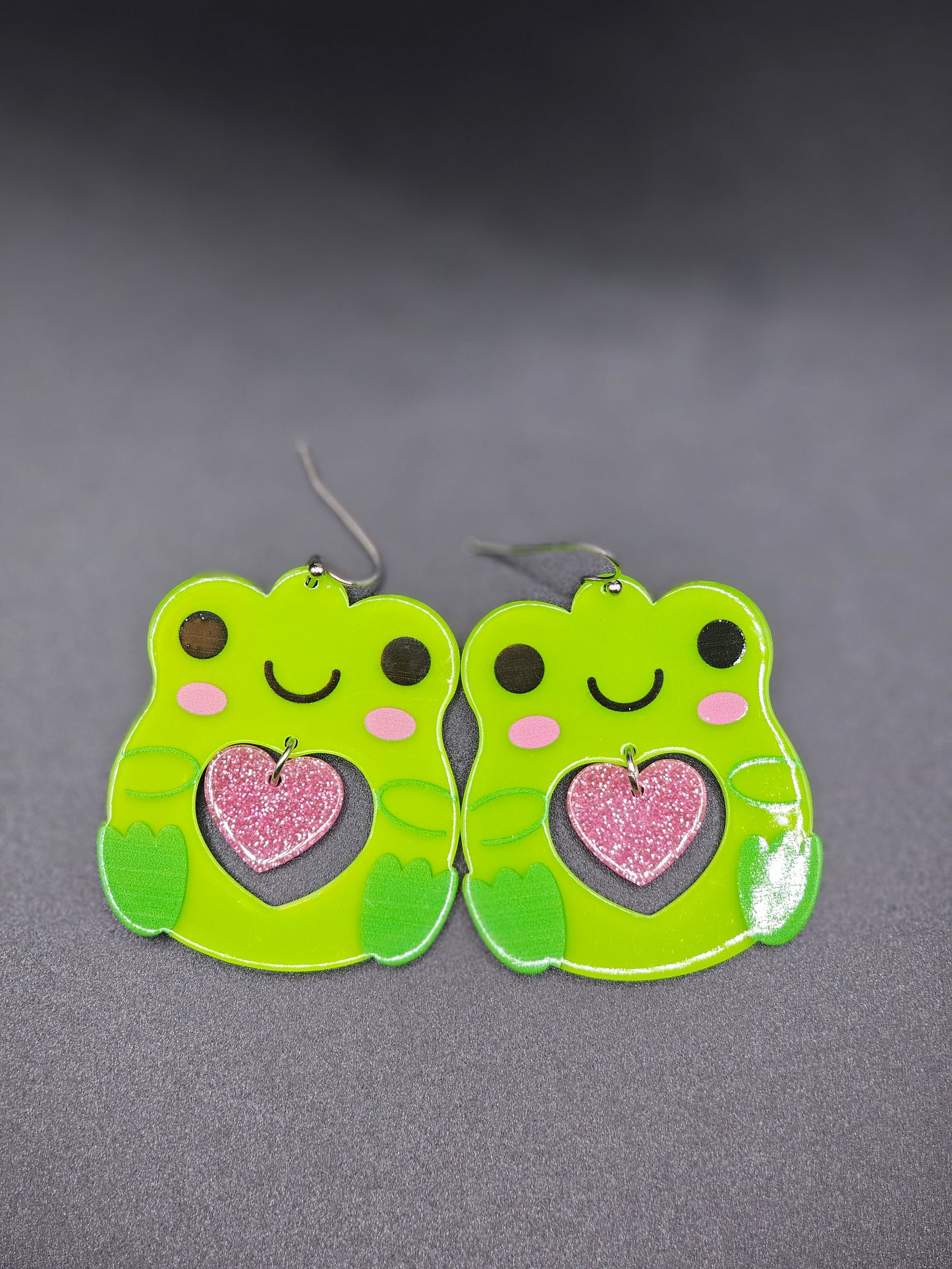 Frog Heart Earrings