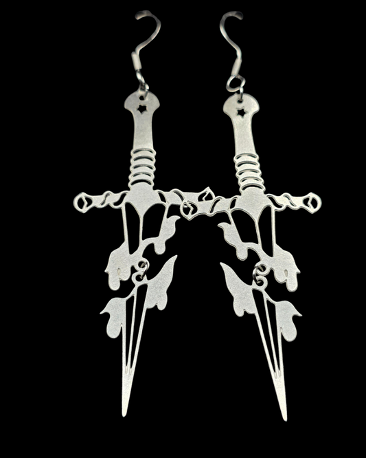 Dangle Dagger Earrings