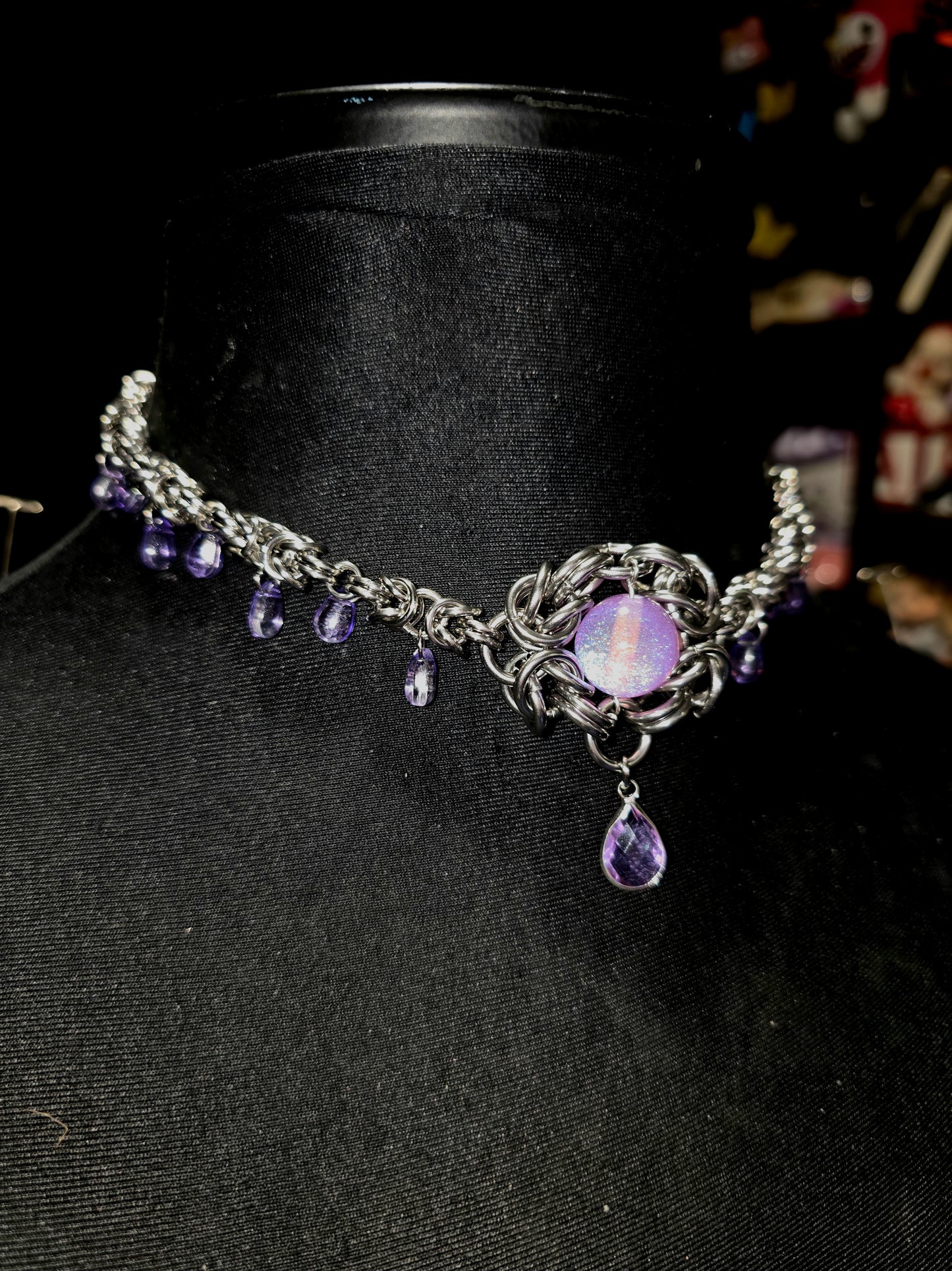 Twinkling Lavender Necklace