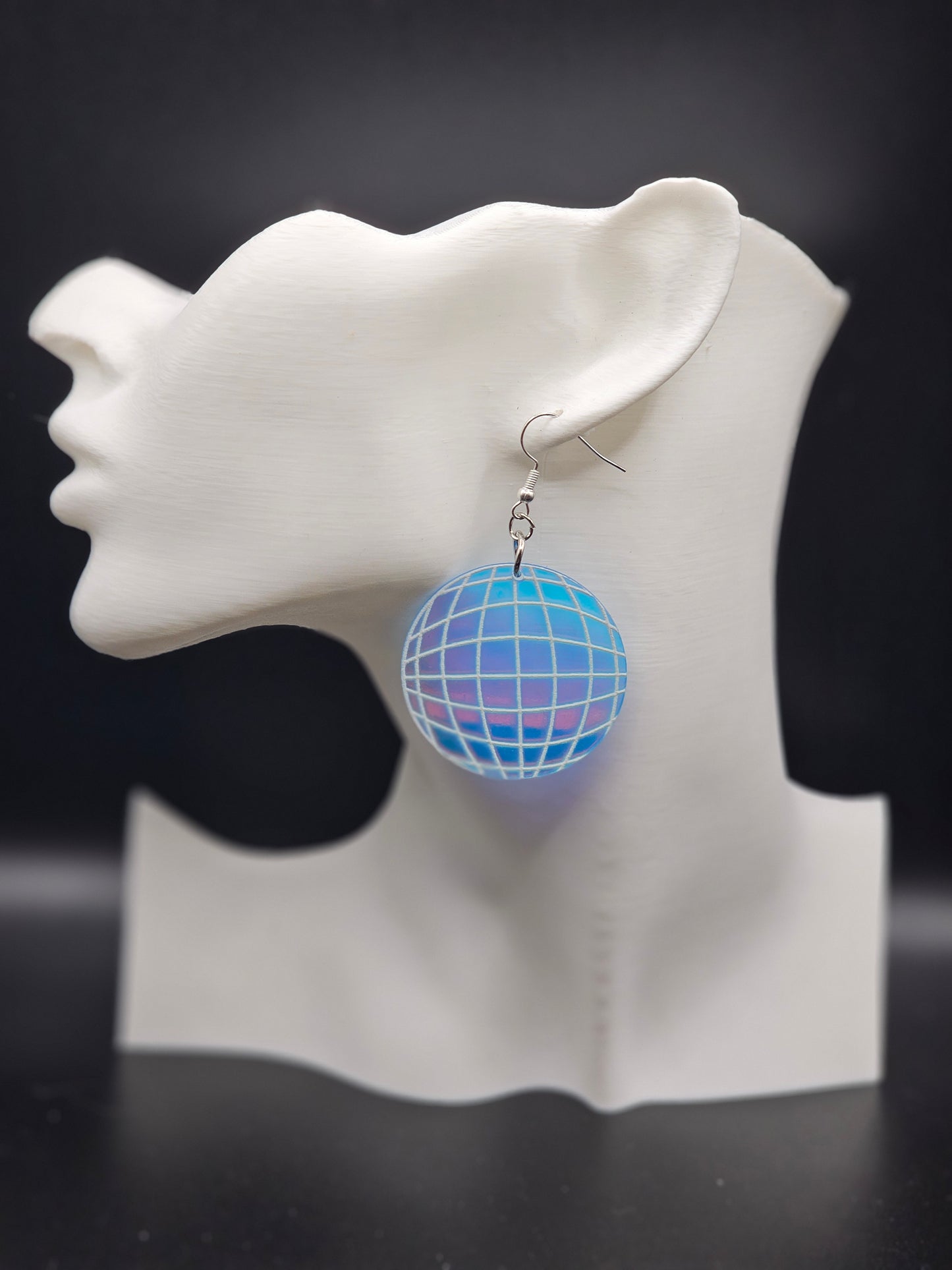 Iridescent Disco Ball Earrings