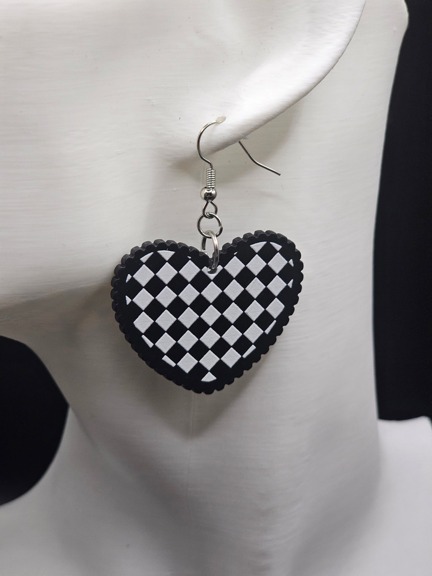 Emo Heart Earrings