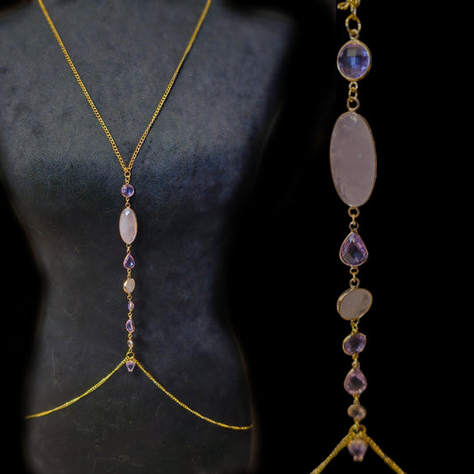 Pastel Princess Gold Body Chain