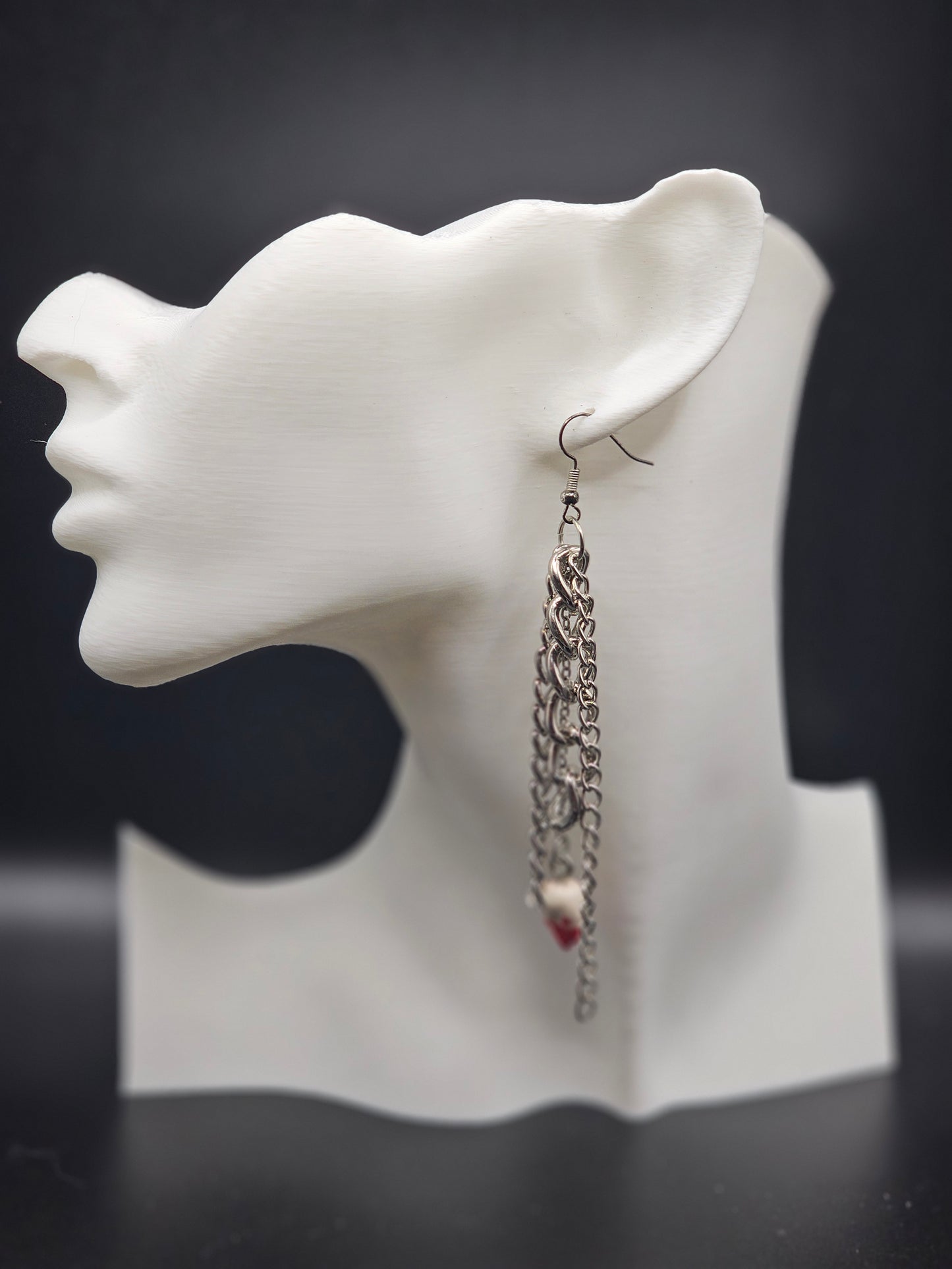 Chain Earrings With or Without Teeth