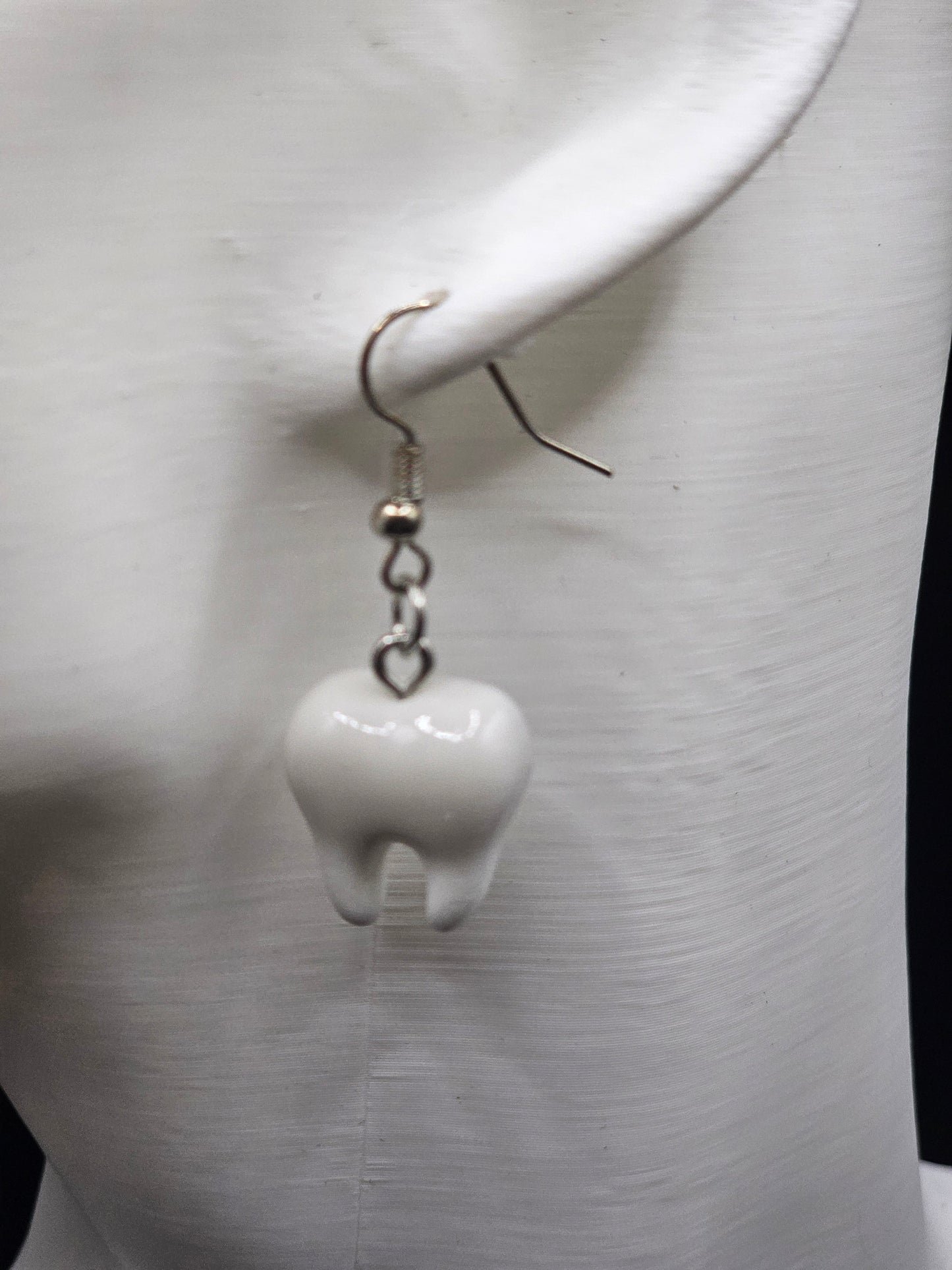 Plastic Teeth Earrings