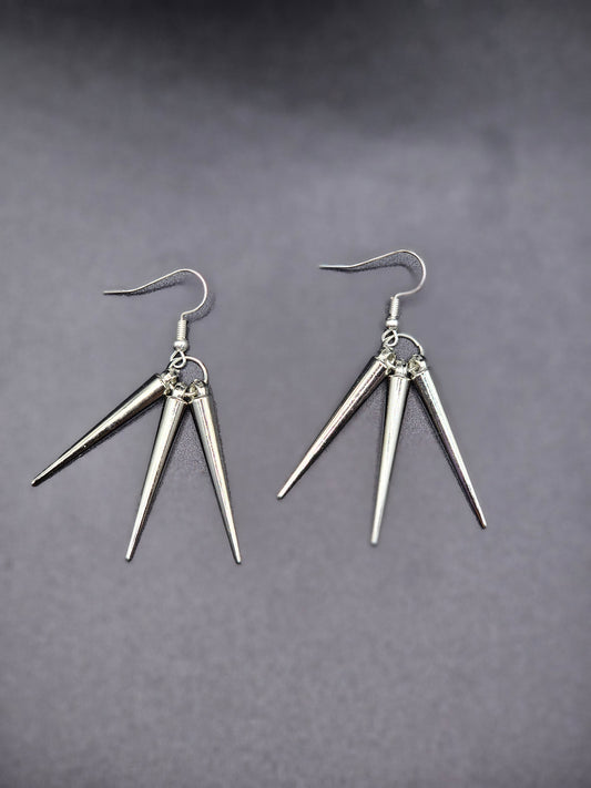 Tri Spike Earrings II