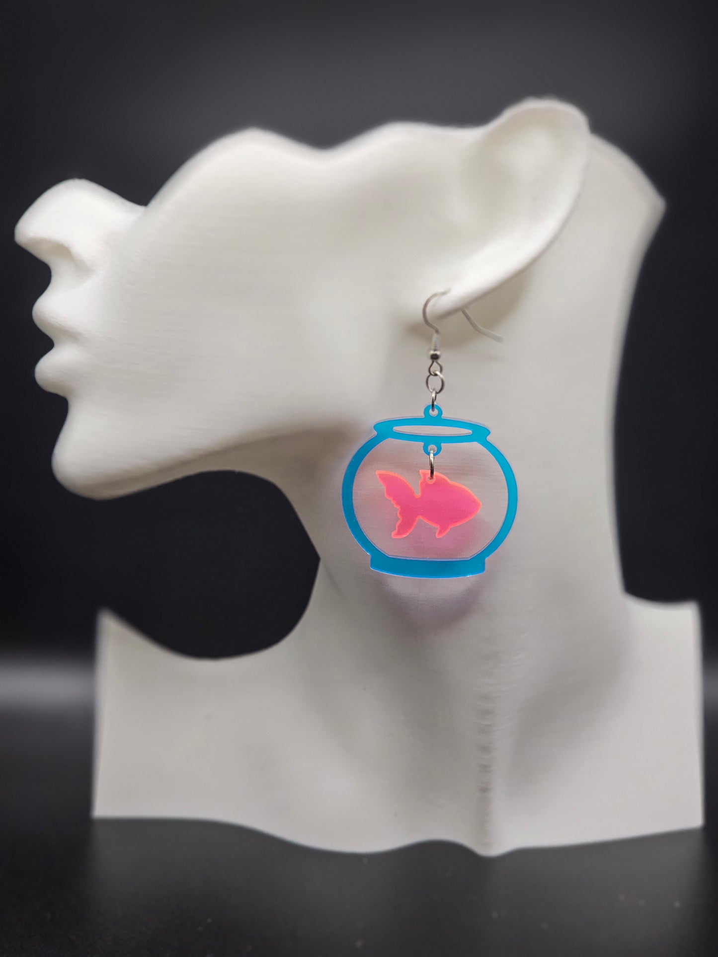 Pink Fishbowl Earrings