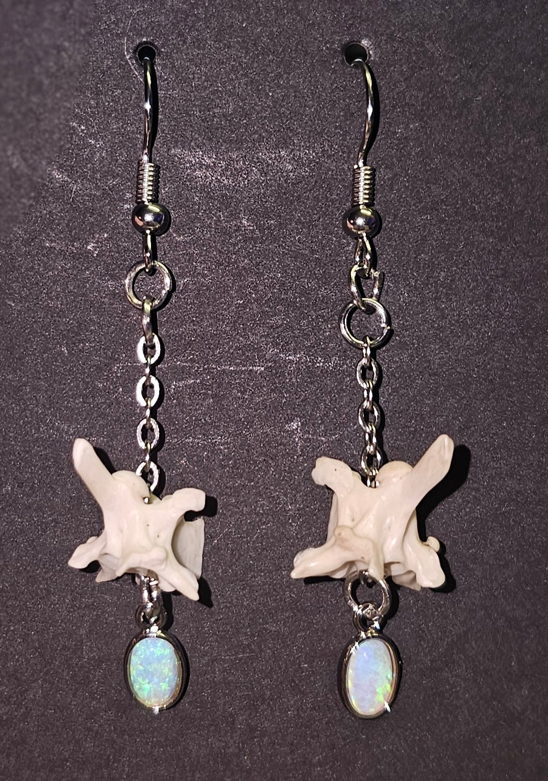 Silver Opal Dangles