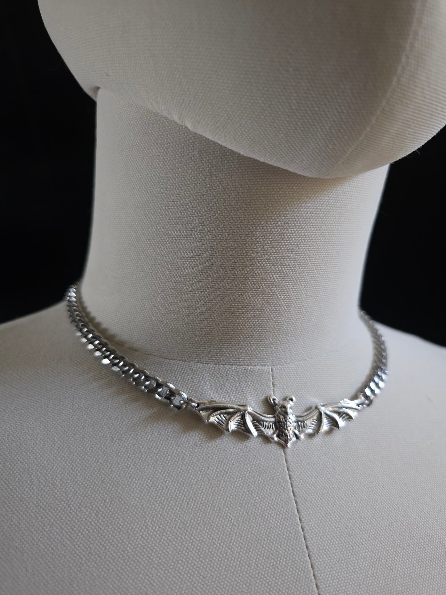Spooky Bat Choker Necklace