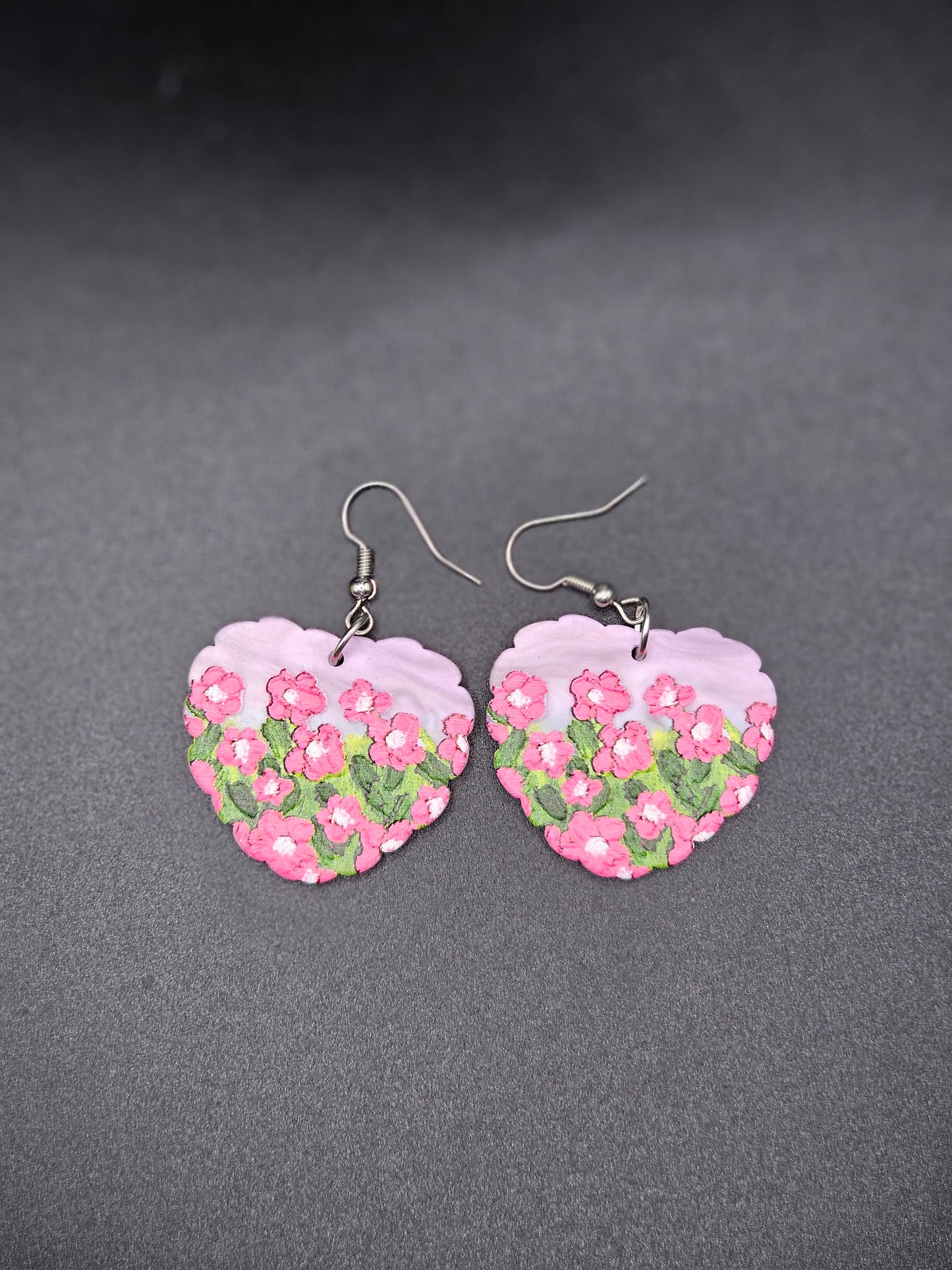 Pink Tulip Field Earrings