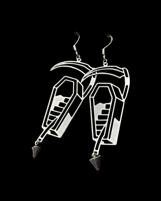 Coffin Sythe Earrings
