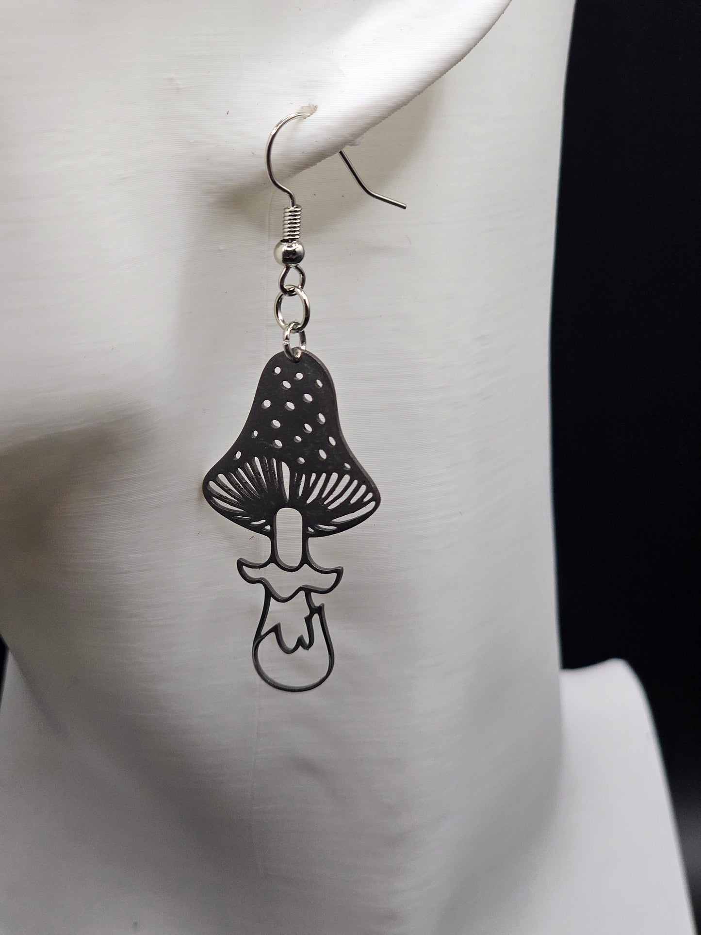 Tall Mushroom Earrings