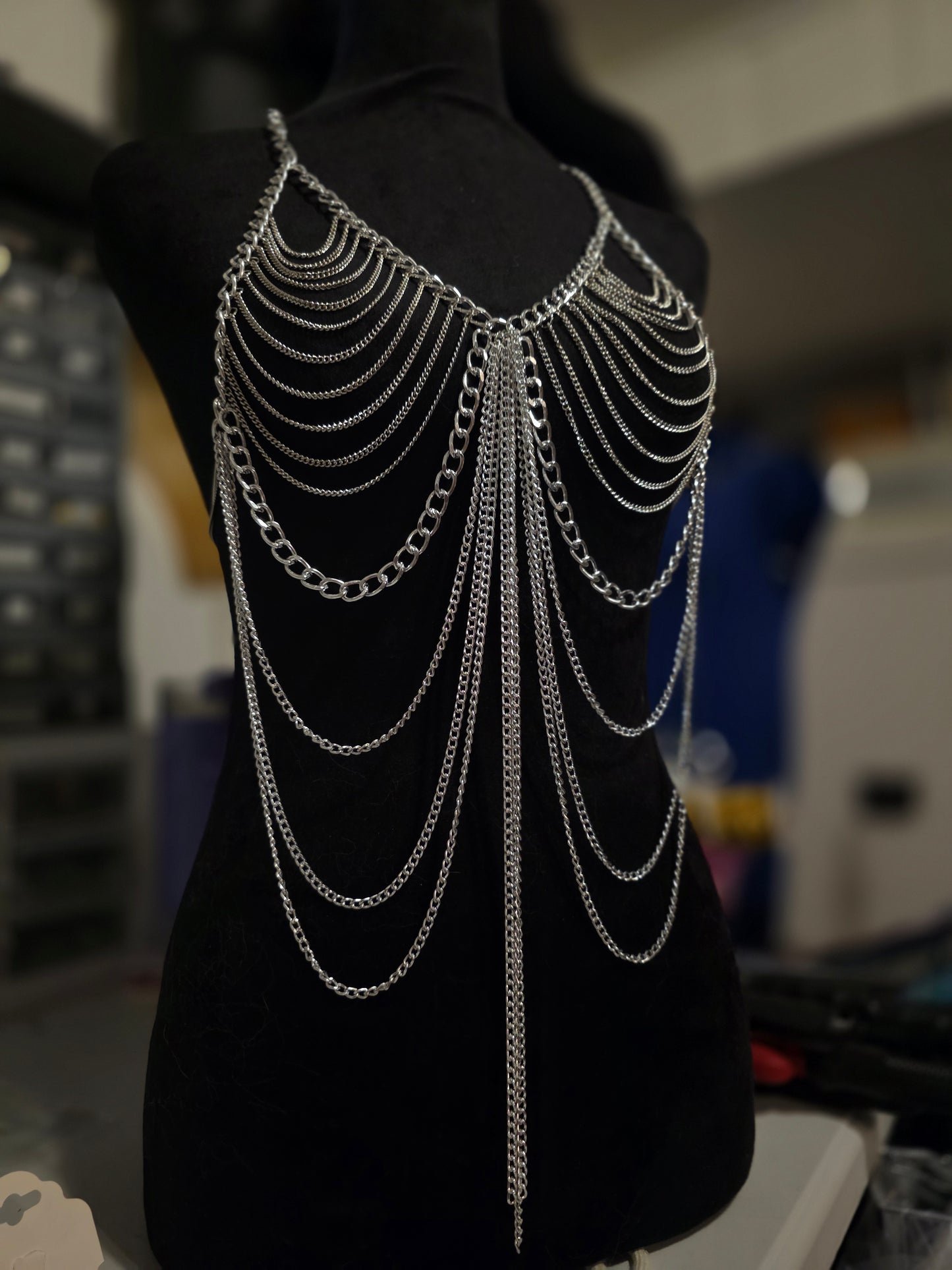 Silver Goddess Body Chain