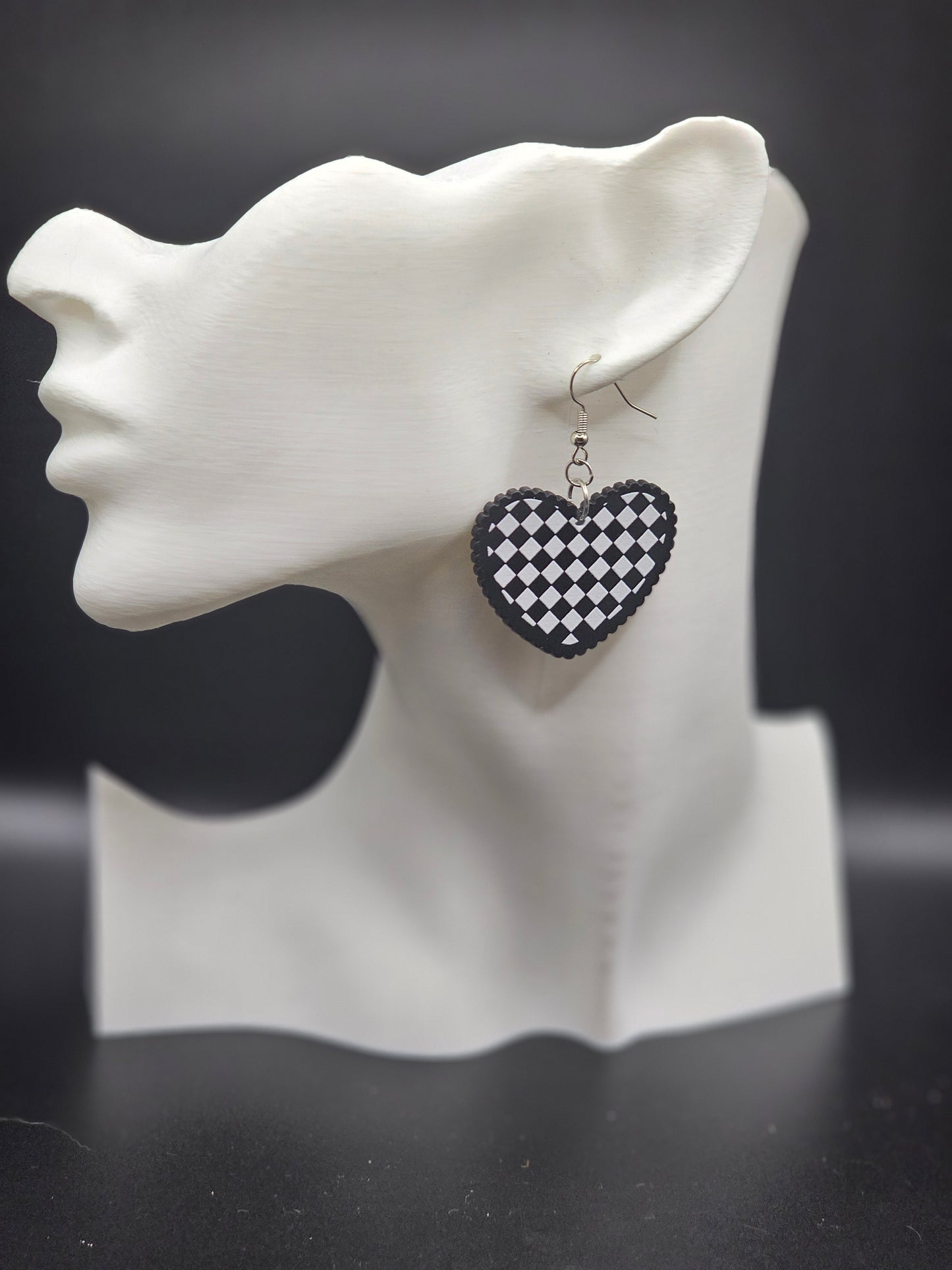 Emo Heart Earrings