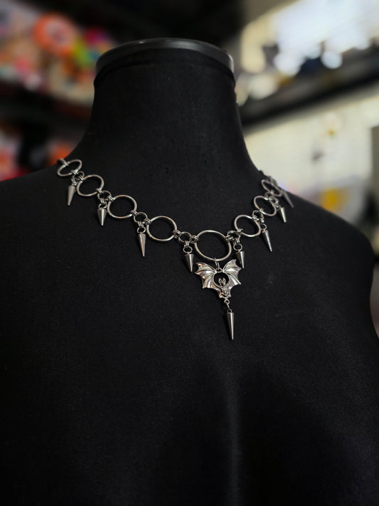Bats and Spike Necklace