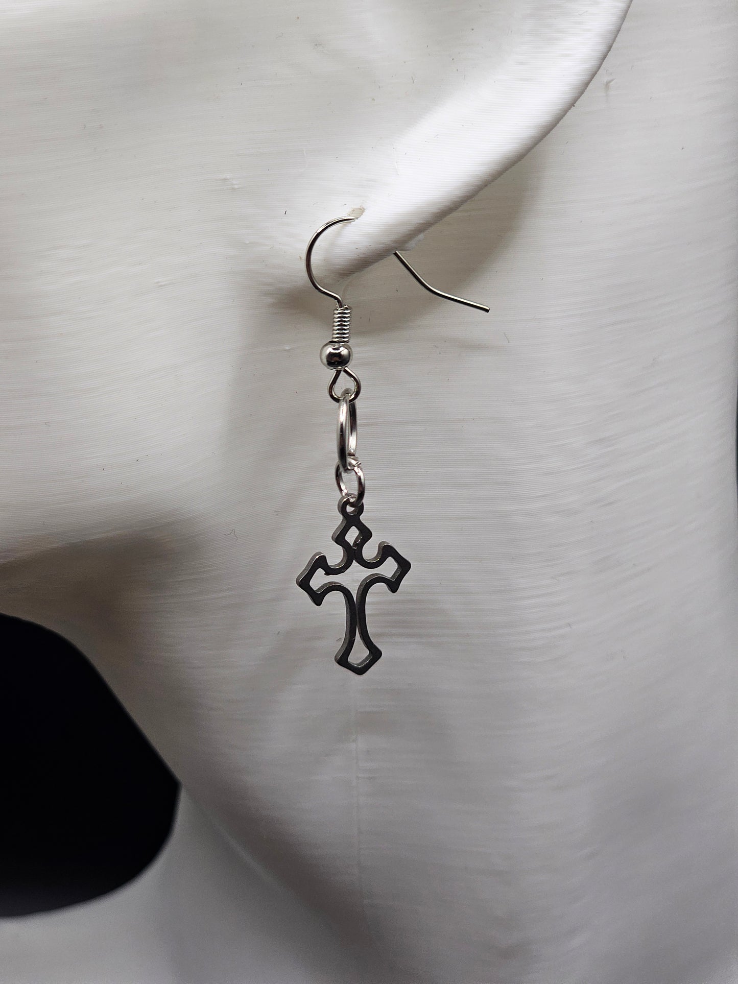 Small Cross Gothic Earrings