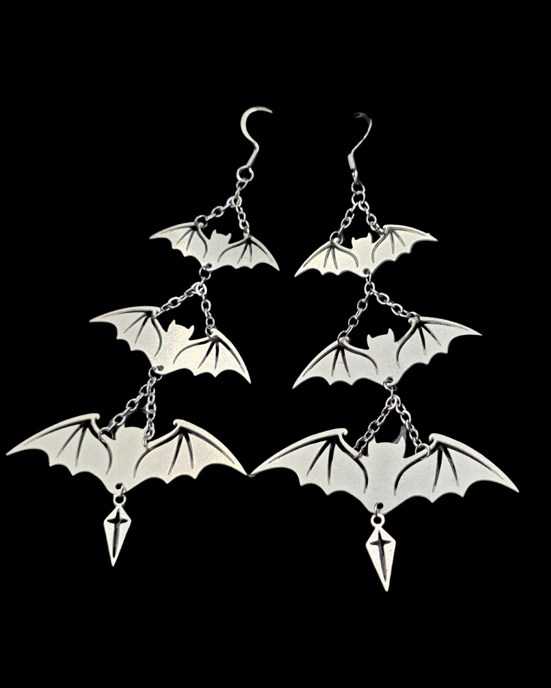 Bat Chandelier Earrings