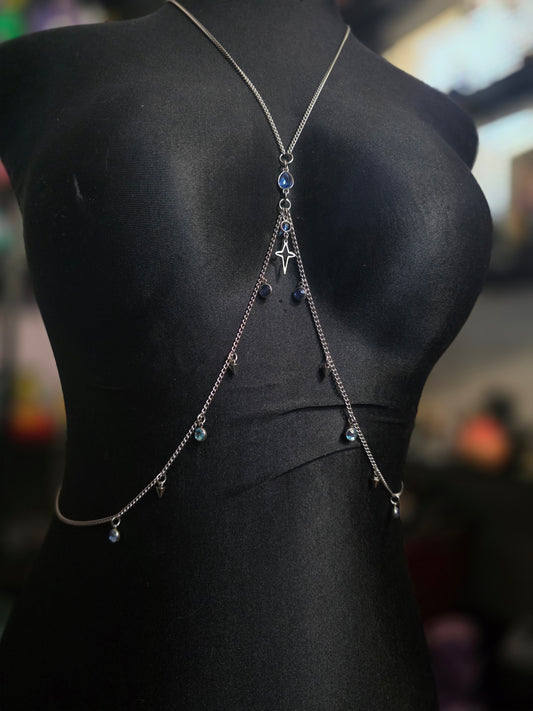 Blue Light Sparkle Body Chain