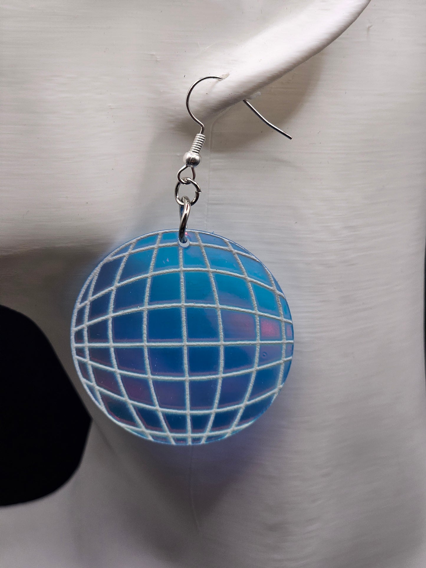 Iridescent Disco Ball Earrings