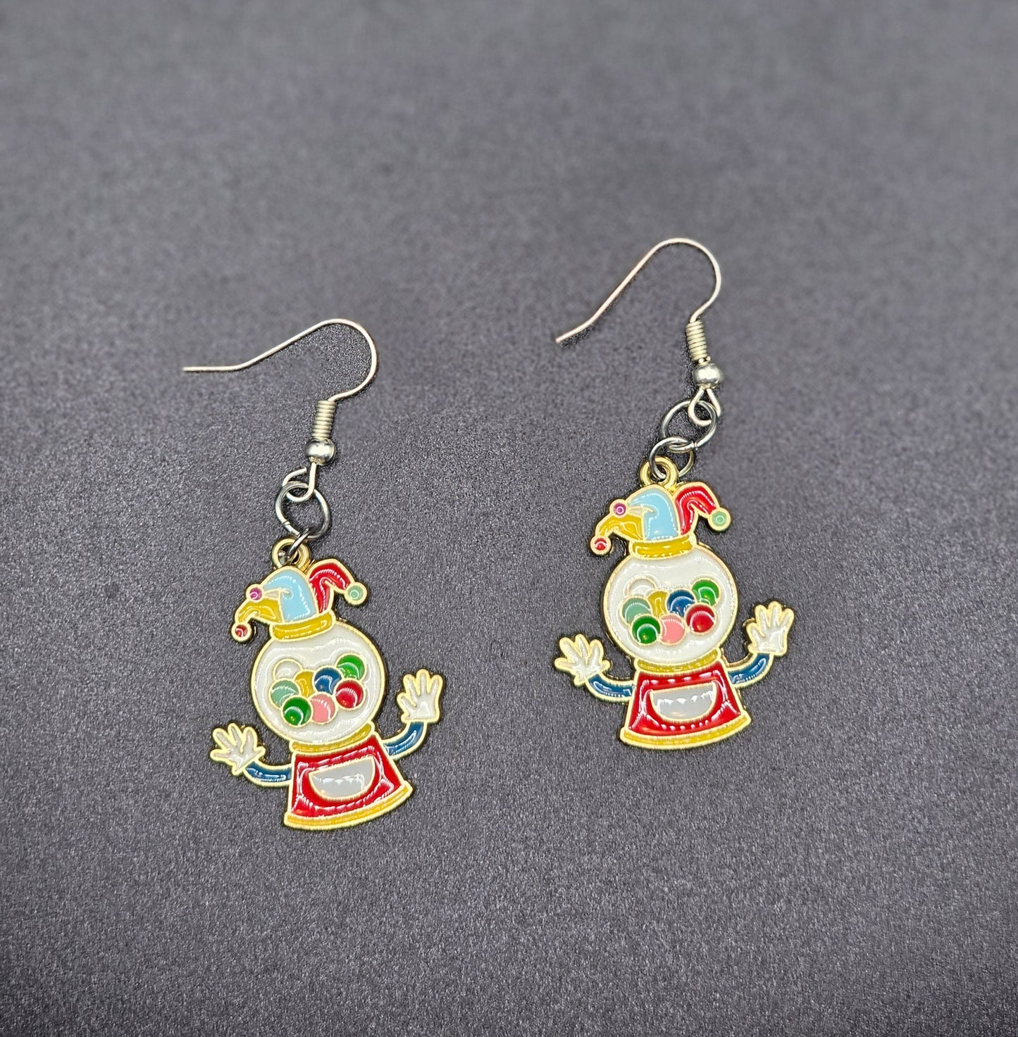 Gumball Clown Earrings