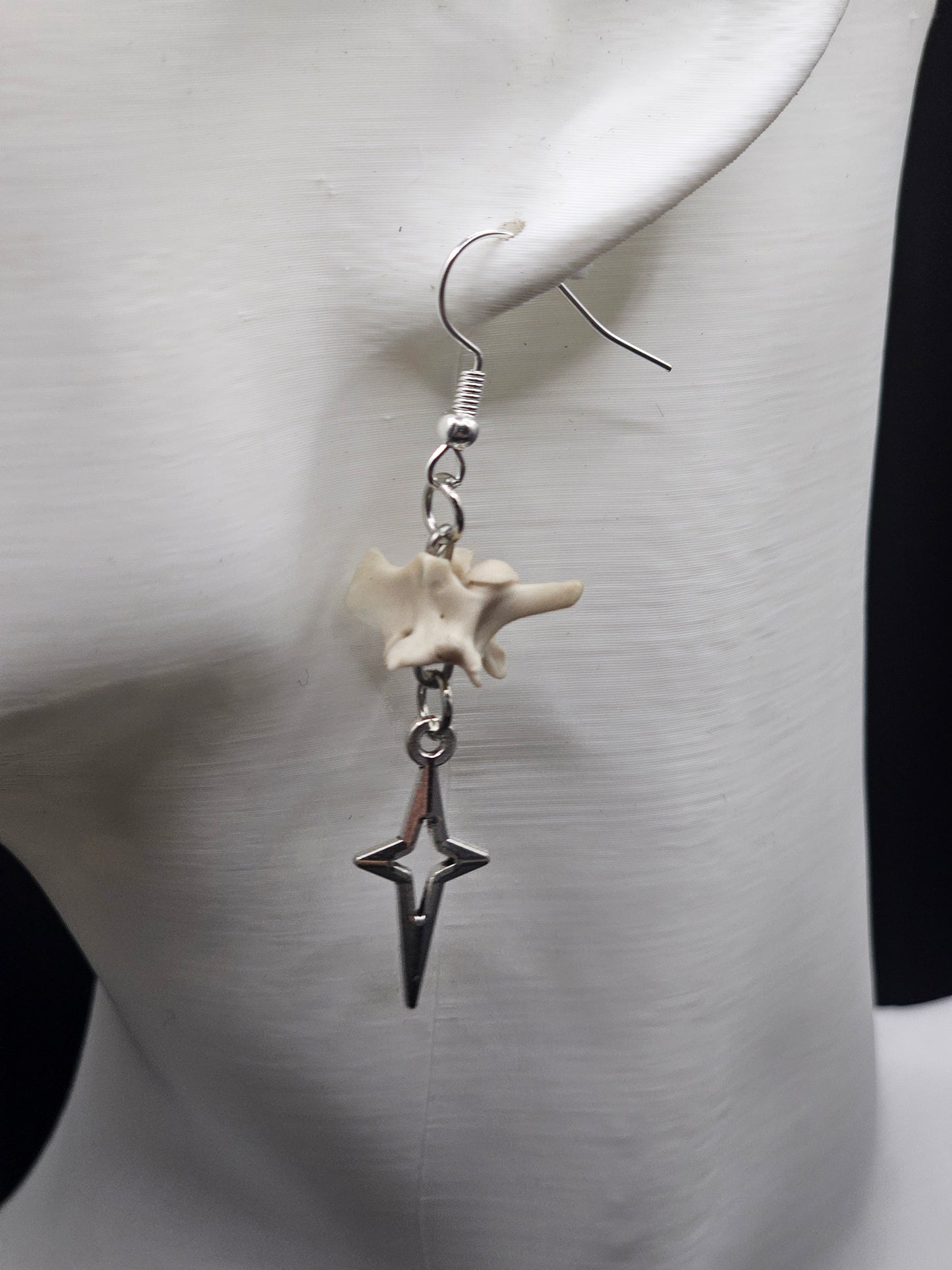 Vertebrae Star Earring