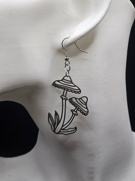 Mushroom Cut Out Earrings