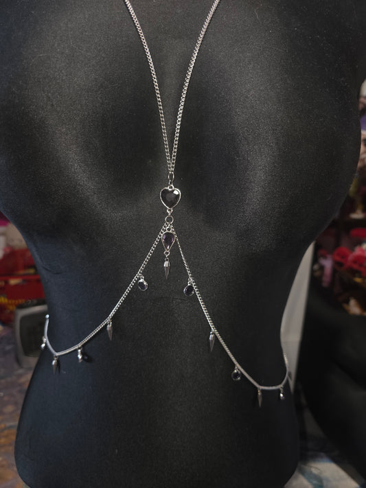 Simple Amethyst Body Chain
