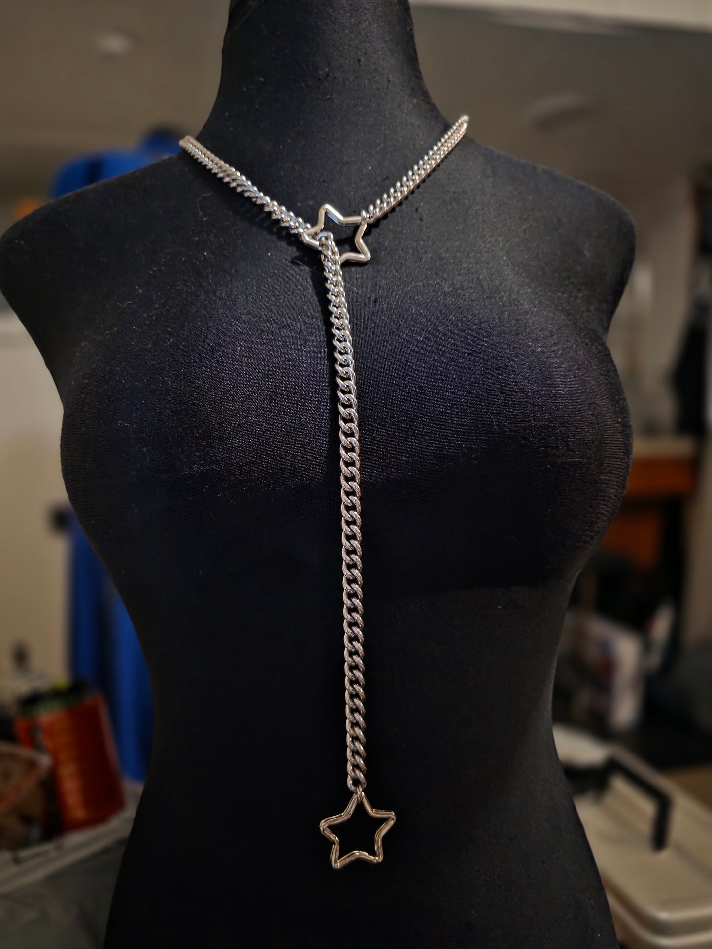 Slip chain Star Heart O Ring