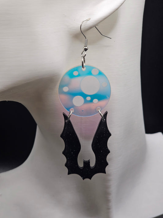 Bat Moon Earrings