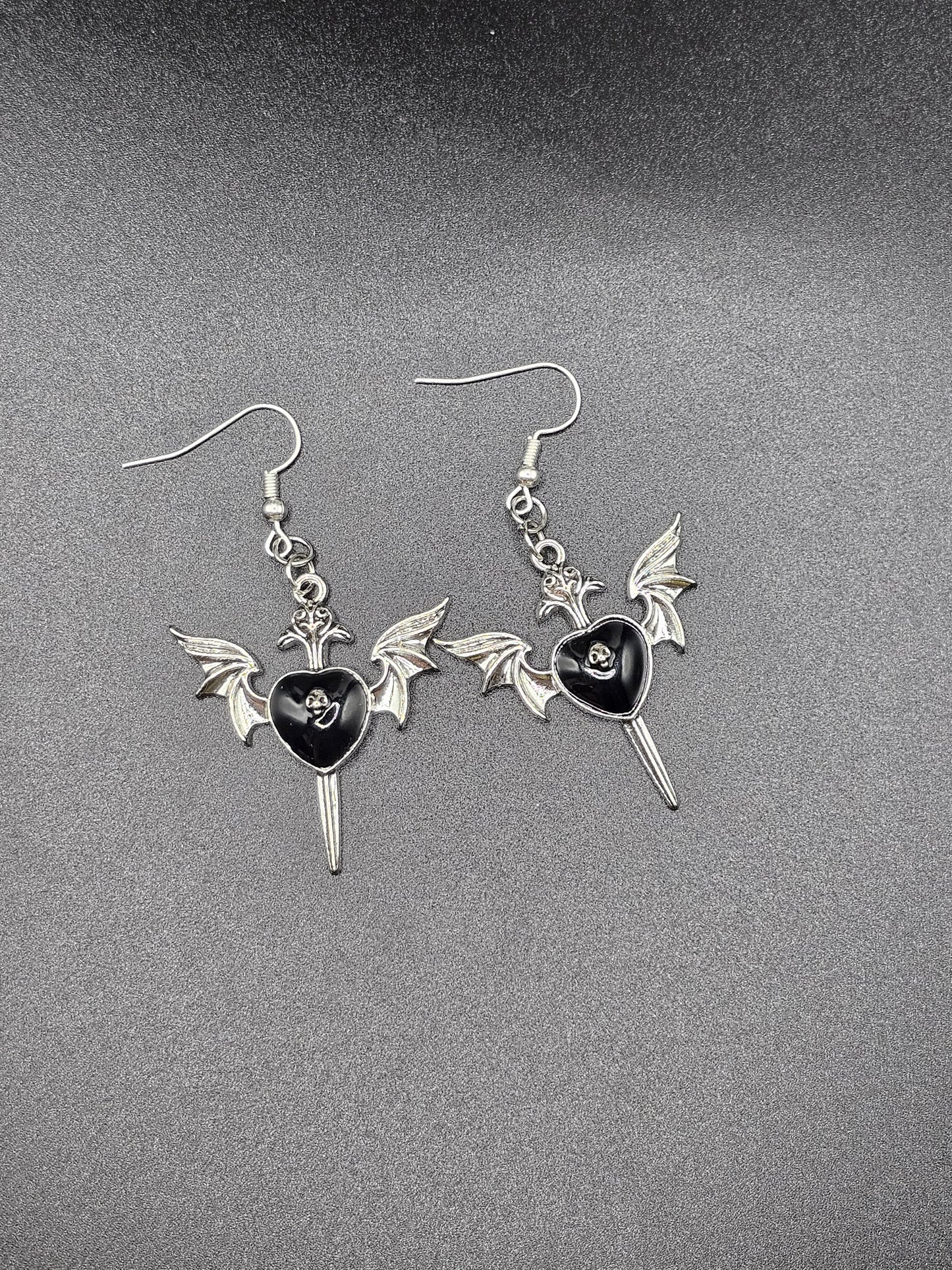 Bat Dagger Earrings