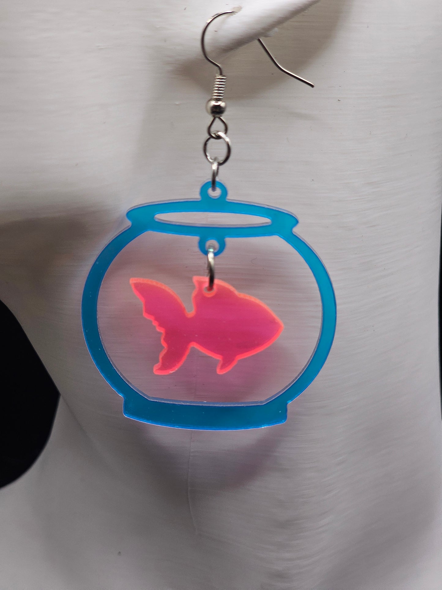 Pink Fishbowl Earrings