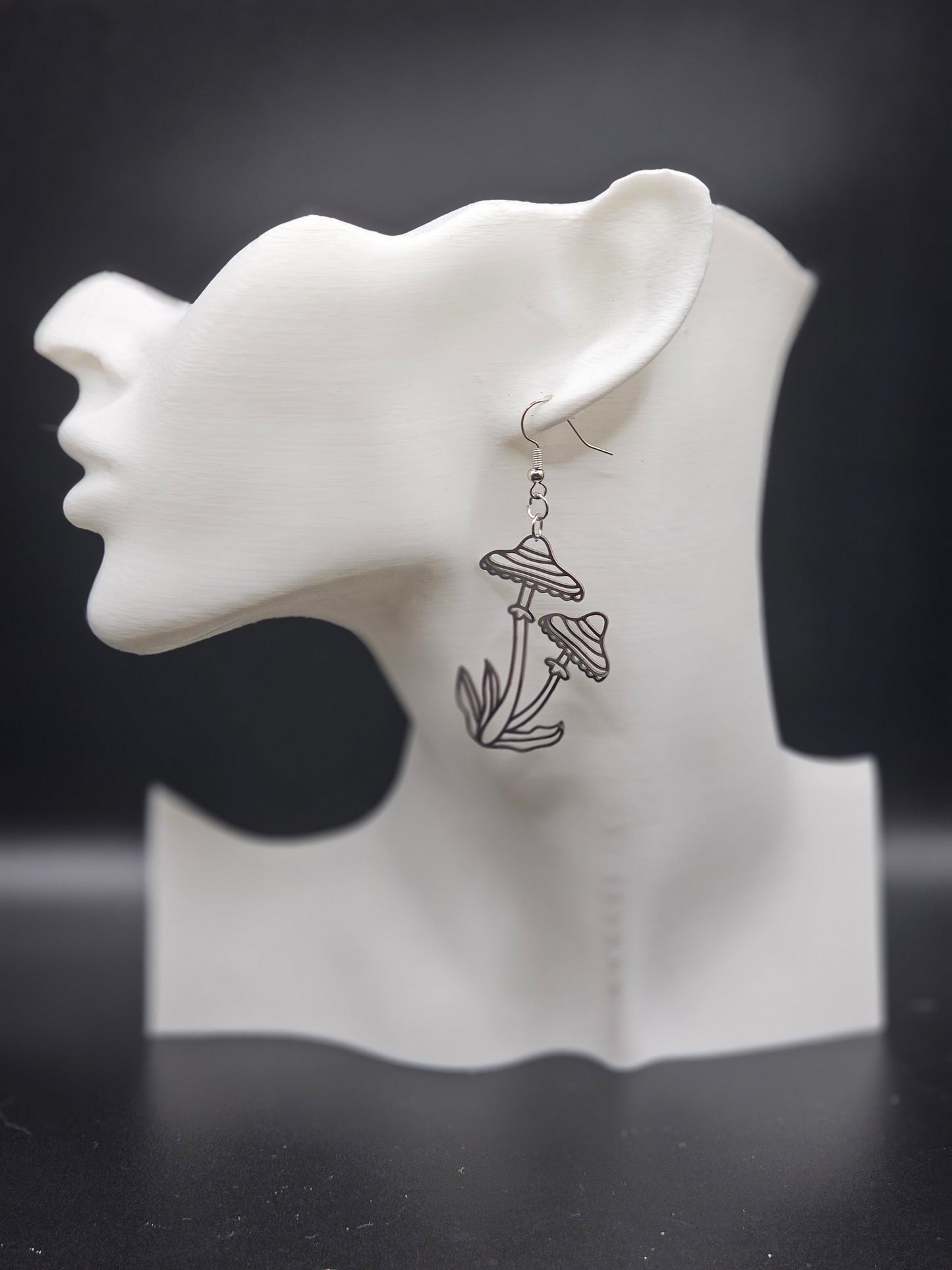 Mushroom Cut Out Earrings