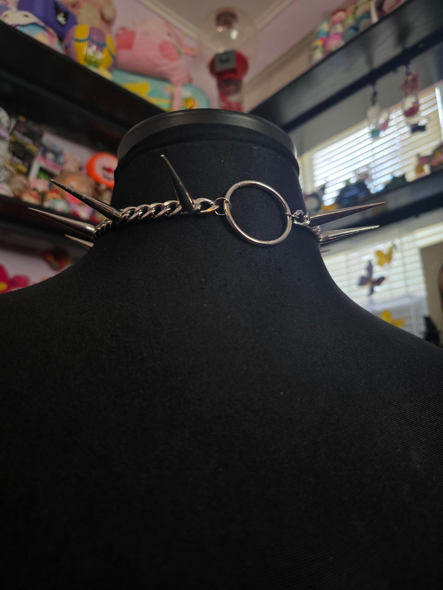 XL Spike O Ring Choker