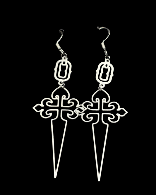 Dagger Chain Earrings