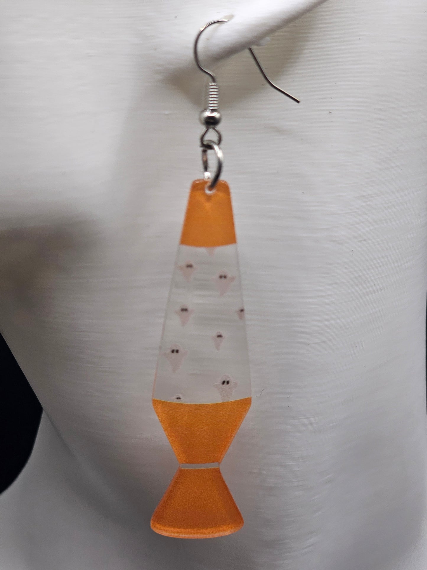 Ghost Lava Lamp Earrings II