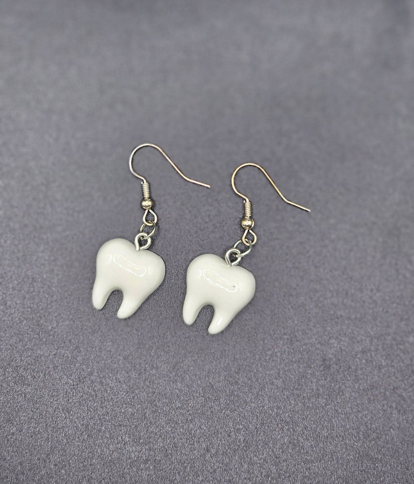 Plastic Teeth Earrings