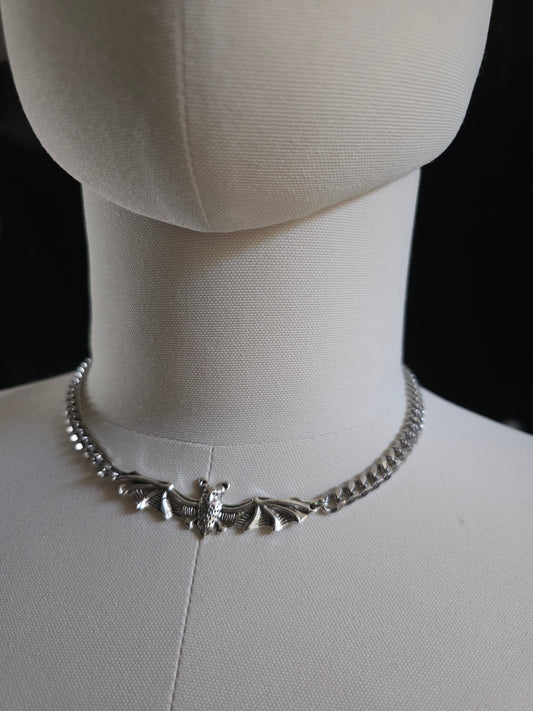 Spooky Bat Choker Necklace