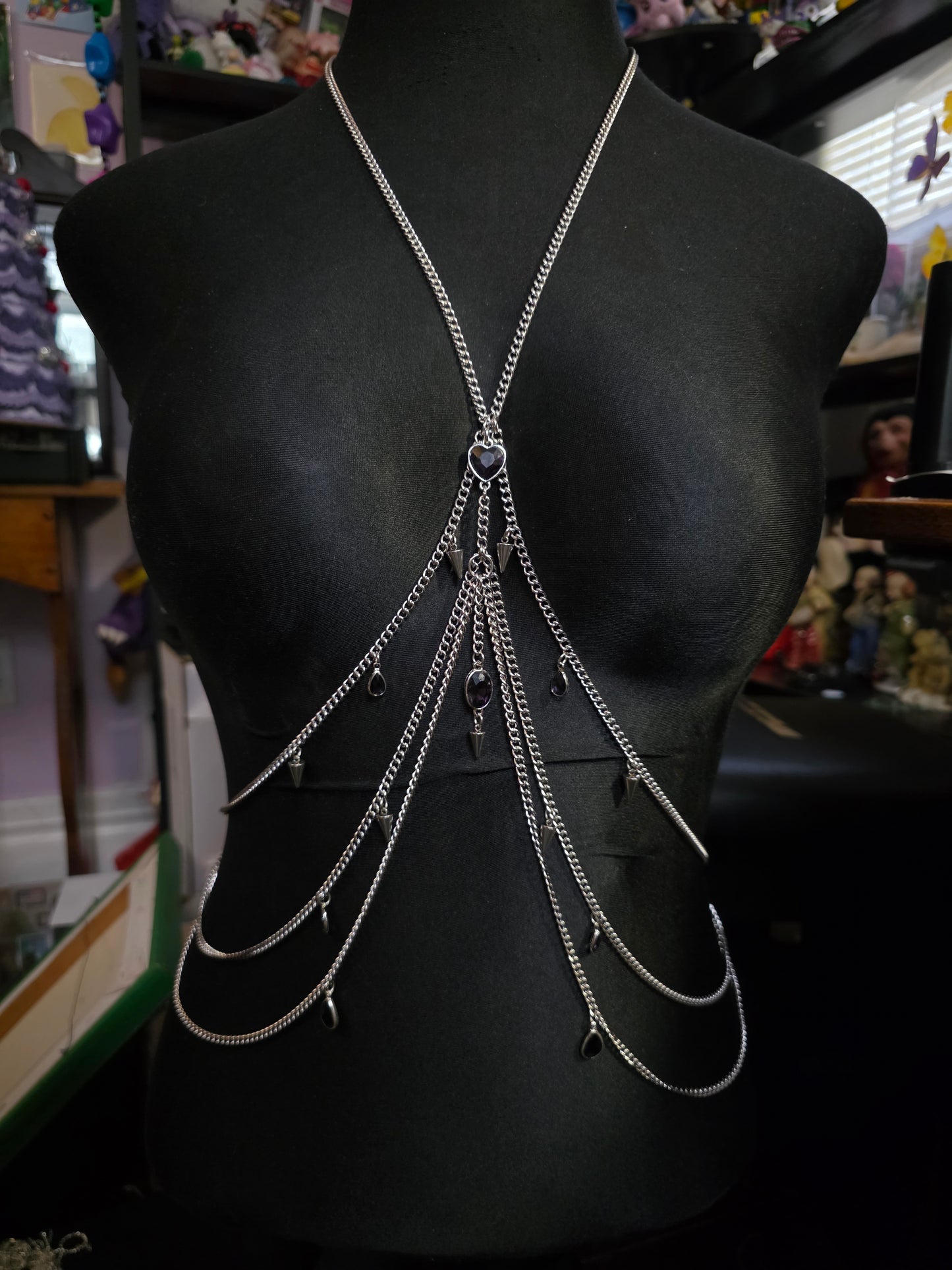 Amethyst Glow Body Chain